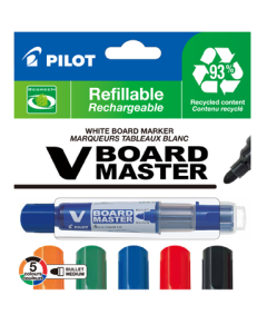 VBoard Master White board marker set, medium bullet tip