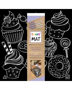 Funny Mat - Cupcakes, blackboard mat