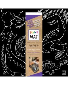 Funny Mat - Dinosaurs, blackboard mat