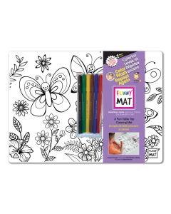 Funny Mat compact set of 2 with 6 markers, Butterflies & Castle
