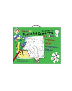 Funny Mat, washable coloring puzzle set, age of dinosaurs