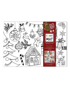 Funny Mat tabletop coloring mat, gingerbread