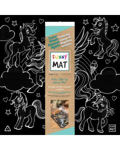 Funny Mat - Ponies, blackboard mat