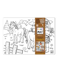 Funny Mat tabletop coloring mat, ranch