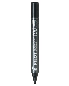 Permanent marker, bullet tip, black