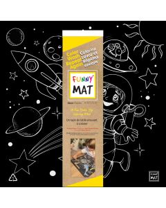 Funny Mat - Space, blackboard mat