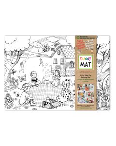 Funny Mat tabletop coloring mat, recycled PP, spring