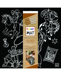 Funny Mat - Wild West, blackboard mat