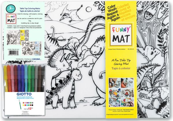 Crestar Limited :: Funny Mat Set with Giotto Markers