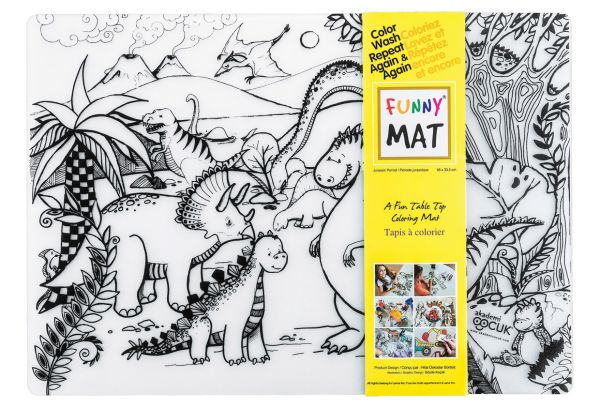 Table Top Colouring Mat, Jurassic Table Top Colouring Mat, Jurassic