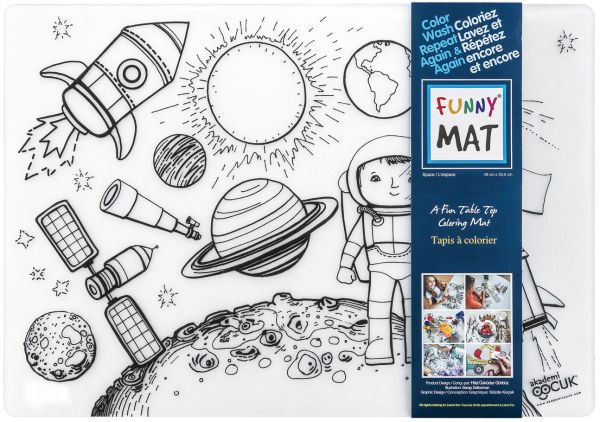 Table Top Colouring Mat, Space Table Top Colouring Mat, Space