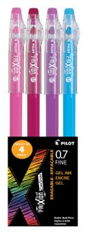 Frixion Ball Color Sticks stylos effaçables gel, ensemble de 4