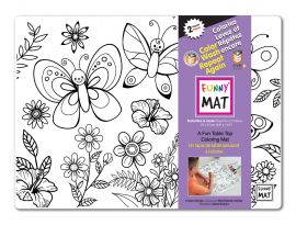 Petit napperons Funny Mat ensemble de 2, papillons et château