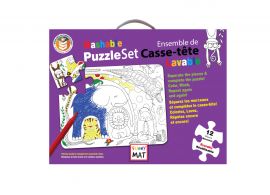 Funny Mat ensemble de casse-tête à colorier, animaux amusants