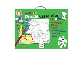 Funny Mat washable coloring puzzle, age of dinosaurs