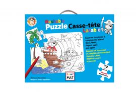 Funny Mat, washable coloring puzzle, pirates