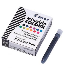 Cartouche pour Plume Calligraphie (12 assorties)