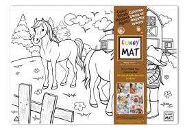 Funny Mat tabletop coloring mat, ranch