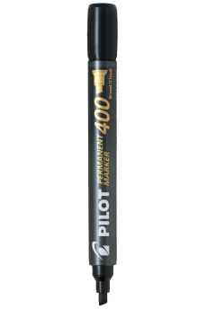 Permanent marker, chisel tip, black