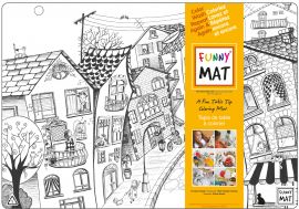 Funny Mat, rue avec des chats