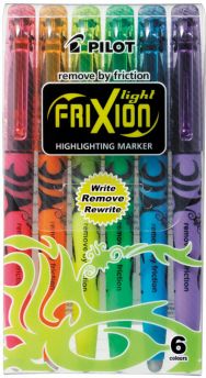 Frixion Erasable Highlighters 6/pack