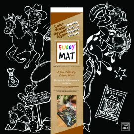 Funny Mat - Wild West, blackboard mat
