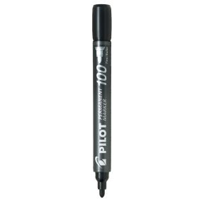 Permanent marker, bullet tip, black